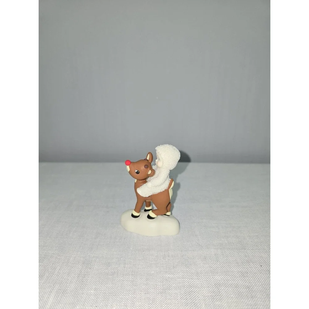 Dept 56 Snowbabies Figurine, Rudolph Lights the Way, Boxed, 1992